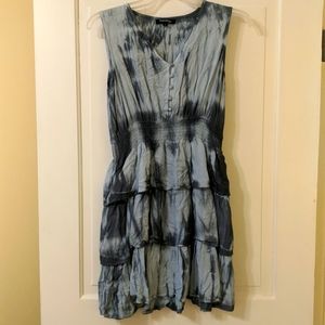 Rebellion dress, L, gray tie dye